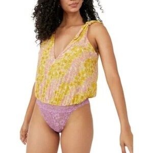Free People | Bare it All Bodysuit Sunshine Combo Various Sizes Available